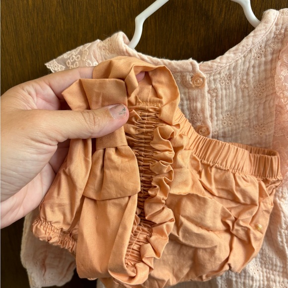 French Connection Baby Peach Romper - Picture 6 of 7